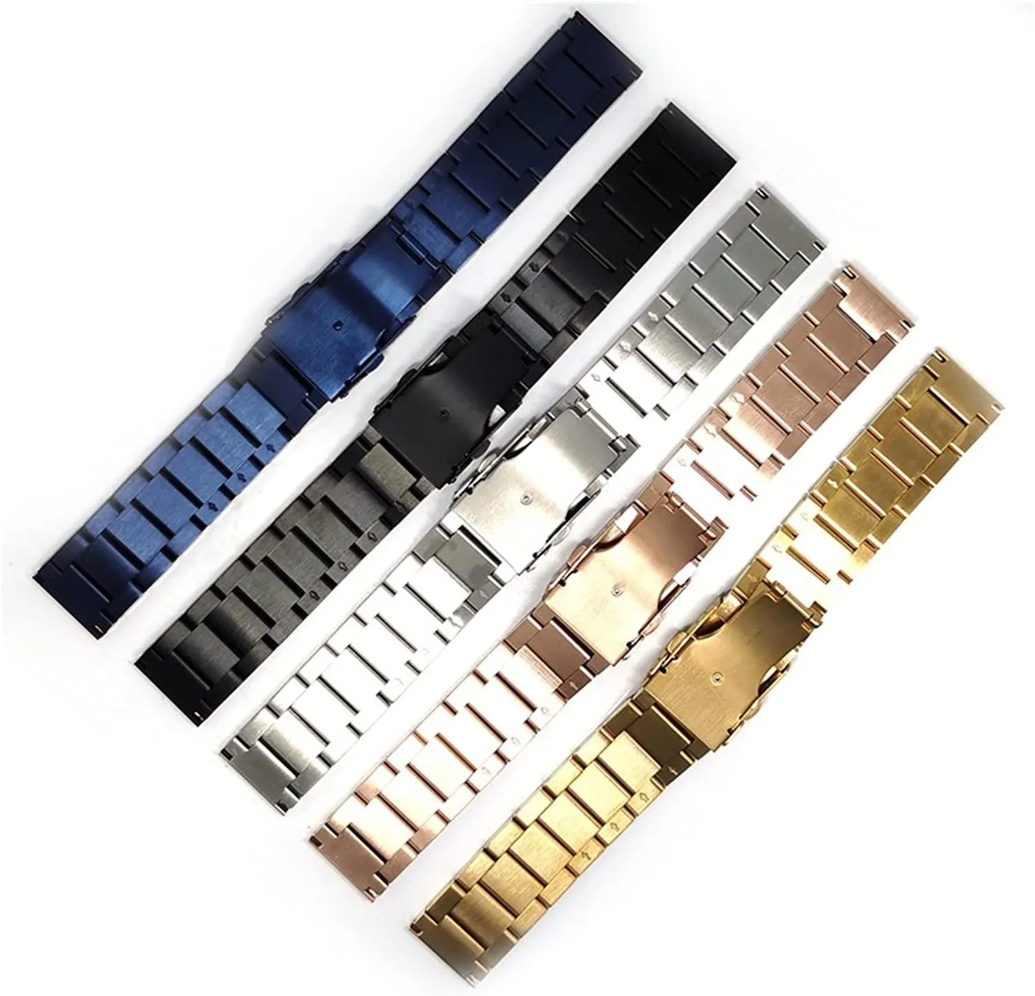 Buckle Bracelet Watch restrictive molasses minstrel condenser Strap Width 18 Mm 20 Mm 22 Mm 24 Mm Stainless Steel Metal Strap Safety 