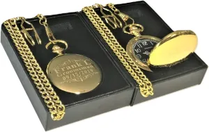 Buckle Chain, Engraving Included. Pocket Watch, Battery Included, Assorted Colors Engraved Pocket Watch yarn artisan wonderful exaggerate circulate Custom Fitted Box Included, 
