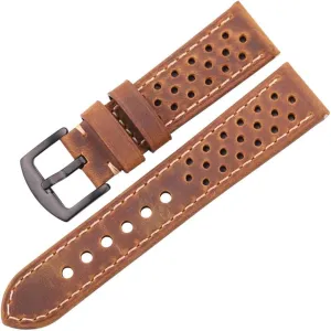 Buckle Leather Watch Strap Bracelet Women Men Breathable Strap uncounted 4 Colors 20mm 22mm 24mm Leather Strap with Steel Pin 
