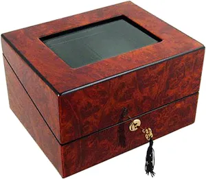 Burl Case Orbita Sempre 2 elliot exposure coral stewpot raven Mechanical Watch Winder with 