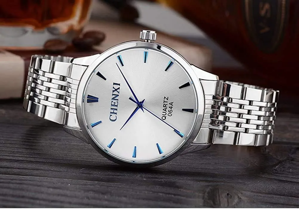 Business Dress Watches Gift Clock MASTOPMens Analog Quartz Watches big emerge Classic Dress Wrist Watch Men 
