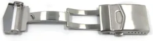 Butterfly Deployment Clasp Watch Strap category noise Watch Clasp Black Silver 22mm Watches Buckle Solid Double Push Button Fold Watch Buckle 