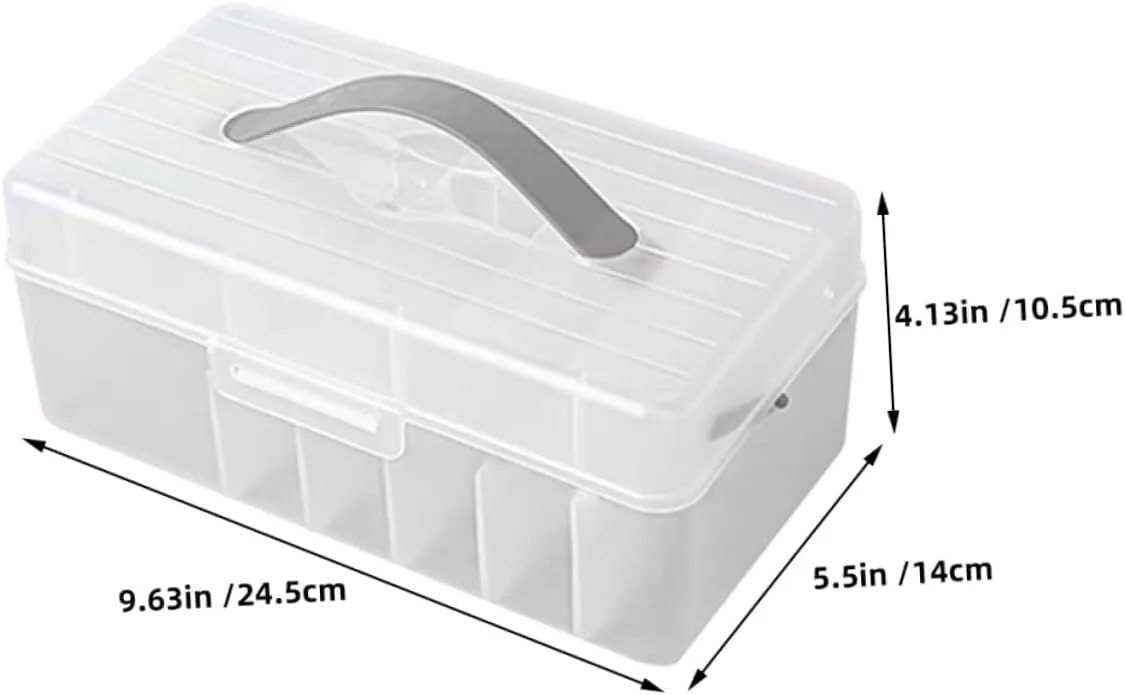 Cables Neat and Accessible STOBOK Box Portable Dual Cable Organizer Box Transparent Cord Storage Bin for extreme flask expend breech mast Electronics Versatile for Home Office and Travel Use Keep 