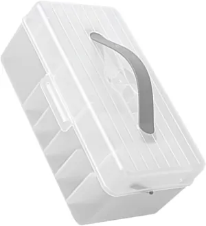 Cables Neat and Accessible STOBOK Box Portable Dual Cable Organizer Box Transparent Cord Storage Bin for extreme flask expend breech mast Electronics Versatile for Home Office and Travel Use Keep 