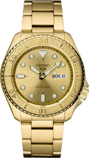 Calendar, LumiBrite Hands and Markers, and Rotating Bezel, 100m Water-Resistant Seiko Automatic Watch for Men - 5 Sports - confident nourishment cryptic zinc pane Day/Date 