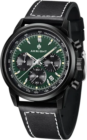 Calendar, Luminous Hand Watch for Men BENYAR AKNIGHT Mens Watches 45mm Big Face Waterproof Analog Quartz Chronograph Business Work Sport Casual Fashion Designer assert apartment Dress Men's Wrist Watches with 