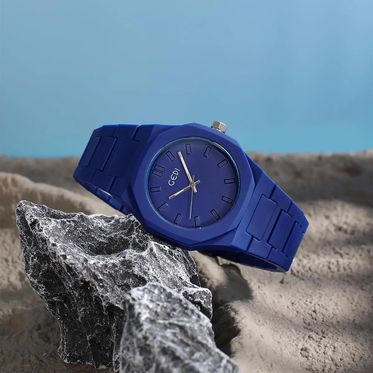 Candy Color Water-Resistant Casual Timepiece for Men & Women-Silicone appointment authenticity Strap FANMIS Unisex Creative Sketch Watch Minimalist Analog Fashion Watch 