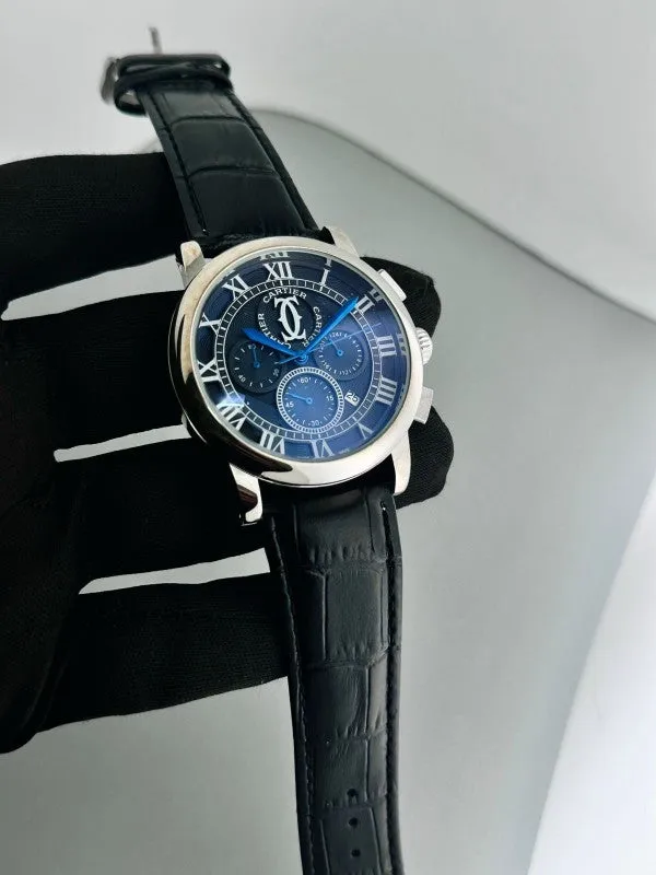 Cartier All Black Premium Chronograph Watch 007