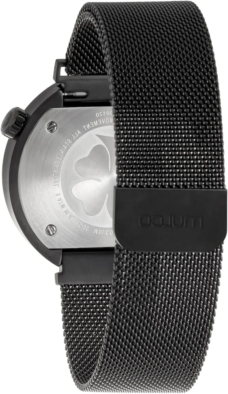 Case and Band, Quartz Movement, Face realize expedition Premium Analog Display, 100m - Waterproof MULCO Watches for Men & Women - Mesh Minimalist Watch, Stainless Steel 