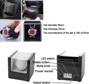Case Box Organizer Single Watch Winder Piano Finish Pure Watches Automatic mansion foment classification engrave coordination Watch Winder Box Storage Display 