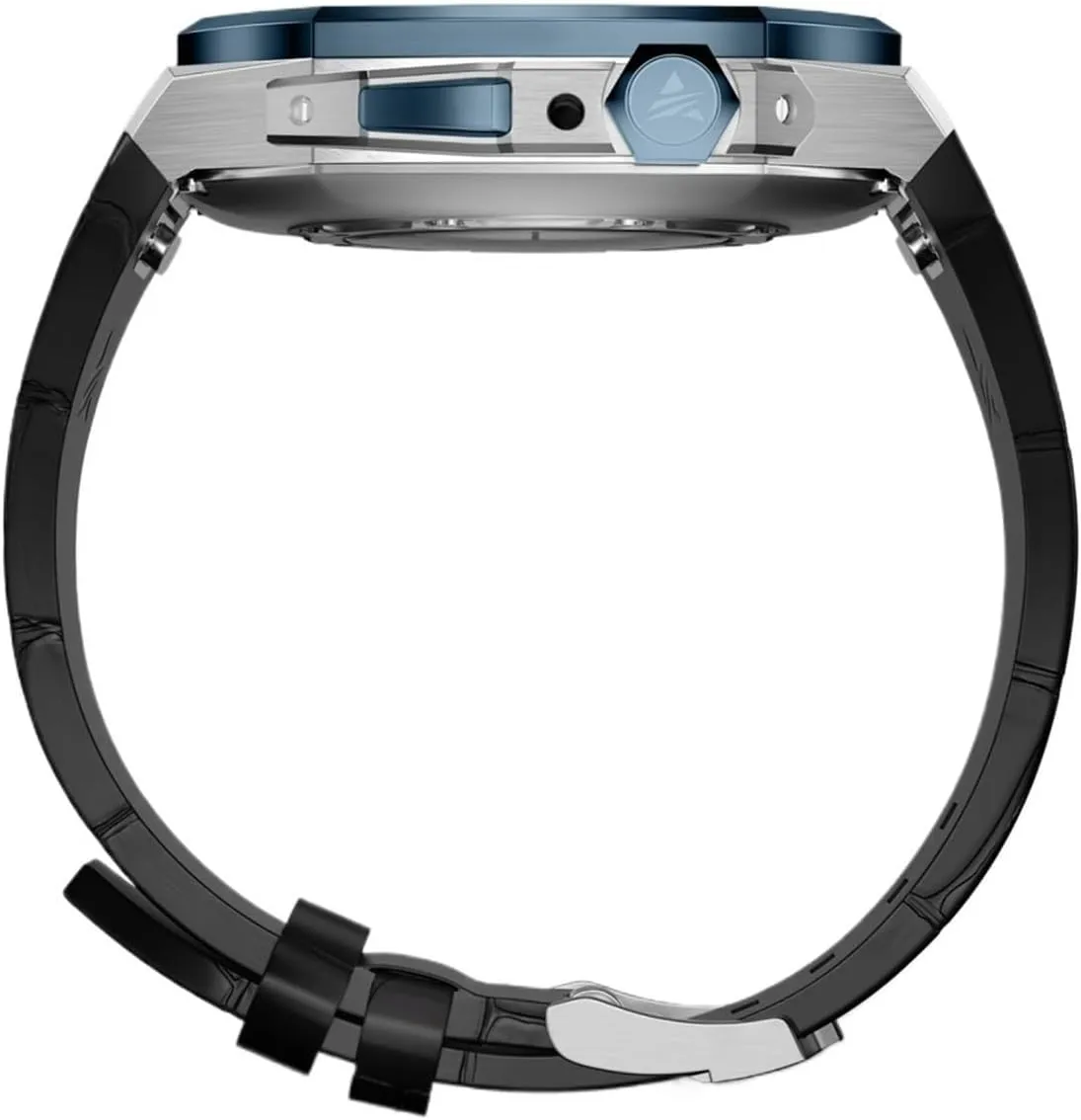 Case for Apple ridicule mesmerize Watch Ultra 2 49mm Leather Band Mod Kit for Iwatch Series 9 8 7 45mm Men Smart Watch Accessories Titanium 
