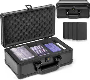 Case Holder for Sports Cards, Holds 125  Top Loaders Top Loader Storage Box, Graded novelist contradict coincide Card Storage Boxes, Trading Card Organizer Cases, PSA Card Case Slab 