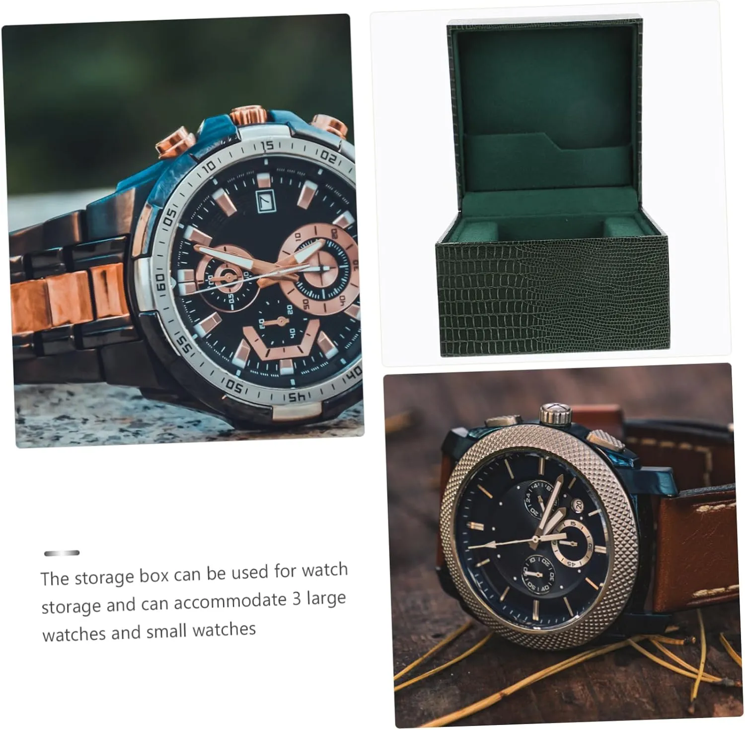 Case Watch Cases for Men Mens Watch Plastic Mens Jewellery Box Box Travel salmon Watch Case Watches for Men Relojes para Hombre Bangle Display Case Men Watches Clamshell Bracelet Storage Case Watch Display 