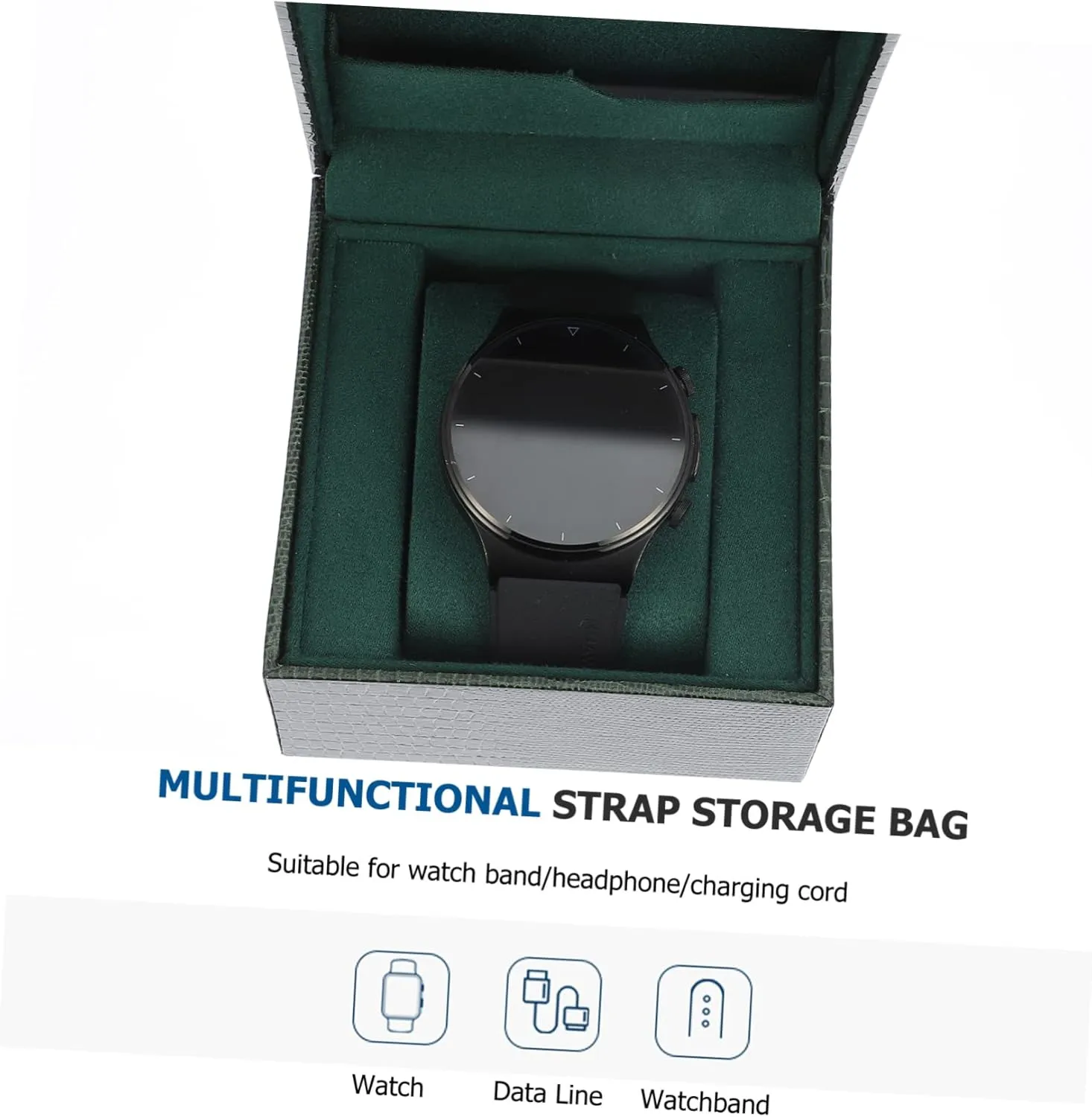 Case Watch Cases for Men Mens Watch Plastic Mens Jewellery Box Box Travel salmon Watch Case Watches for Men Relojes para Hombre Bangle Display Case Men Watches Clamshell Bracelet Storage Case Watch Display 