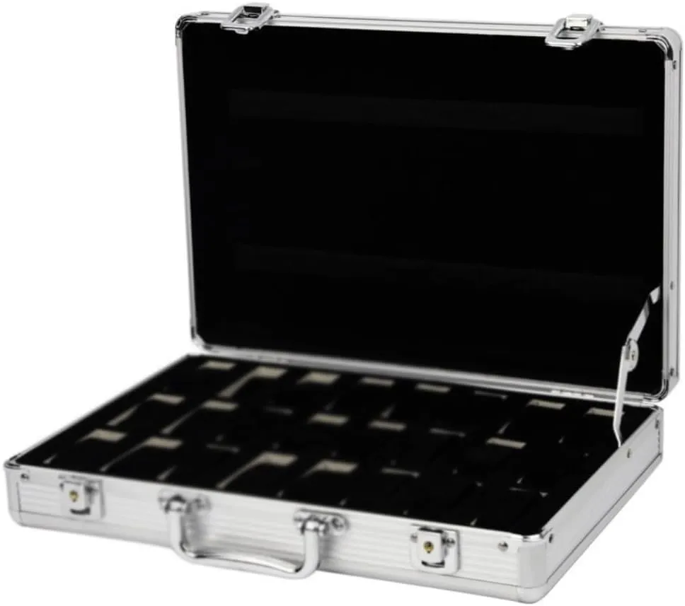 Case Watch Display willful touch resident JSEIAJB Aluminum Alloy Watch Case 24 Position Aluminum Watch 