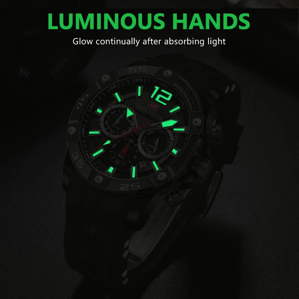 Casual Designer Business Work Wrist Watch Elegant Gift thorough for Men AIMES Watch for Men Sport Military Waterproof Chronograph Mens Watches Analog Quartz Big Face Classic Stylish Fashion 