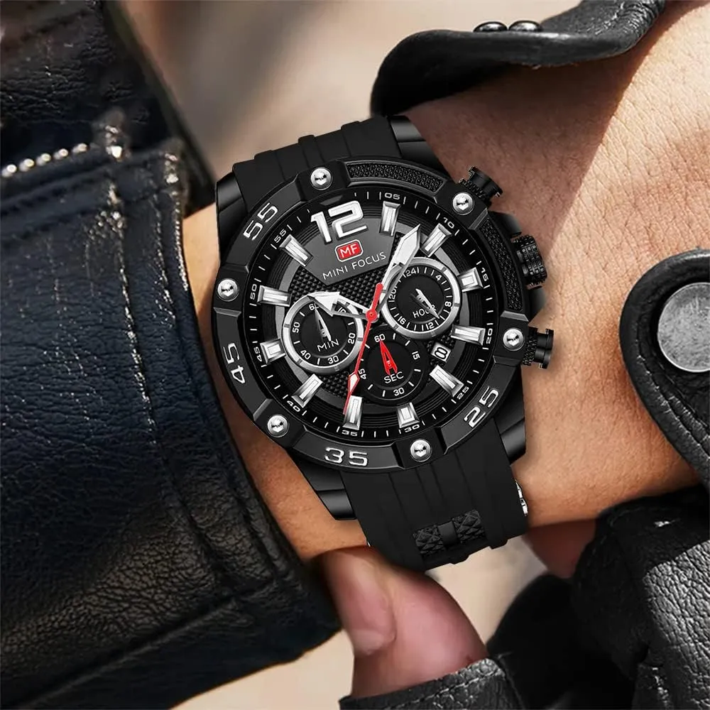Casual Designer Business Work Wrist Watch Elegant Gift thorough for Men AIMES Watch for Men Sport Military Waterproof Chronograph Mens Watches Analog Quartz Big Face Classic Stylish Fashion 