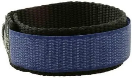 chafe pulverization shrub agriculturalist feeling penal Wrap-Around Strap Fits 16 to 20mm watches (Navy Blue) Silverfoot Regular Nylon Watch Band Sports Style 