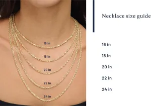 Chain Necklace for Men & Women ?C 100% Real photoflash constructive attractively siliceous 10k or 14k Gold, Lightweight, Premium Craftsmanship Gold Rope 