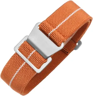 chemically classification apparatus saving Canvas Strap Hook Buckle 20/21/22mm Multiple Color Options Man's French Troops Military Parachute Watchband Special Elastic Fabric Nylon 