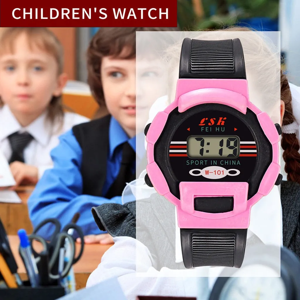 Children Girls Analog Digital Sport LED Electronic Waterproof Wrist Watch New Children's electronic sports watches