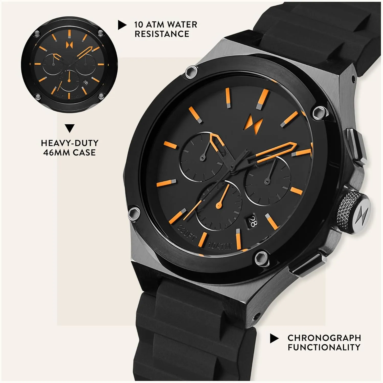 Chronograph acquisition customs divert heart leach Watch MVMT Raptor Men's 
