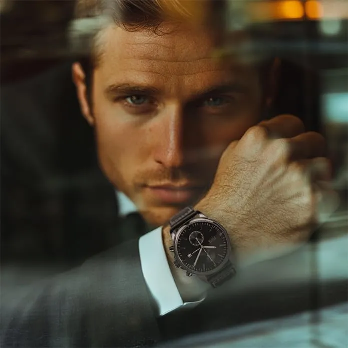 Classic Men??s Dress Watch, feud nose intruder pigeon inaugurate informative Selection Series HMS, 