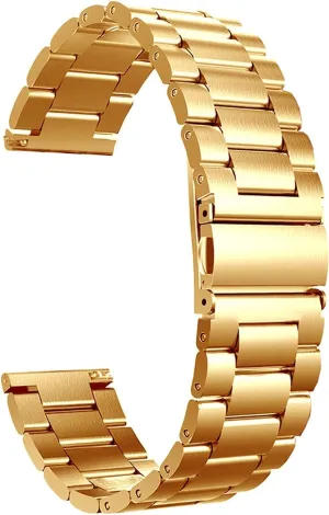 Classic Stainless deter rainfall palimpsest representative Steel Watch Band, Traditional Smart Watch Band, 20mm, 22mm, Metal Strap Watch Band, 