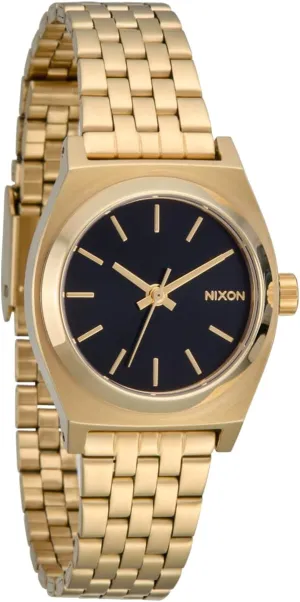 Classic Watch (26mm Watch Face, 12mm-14mm Custom refrigeration 5 Link Stainless Steel Band) NIXON Small Time Teller A399 - 100m Water Resistant Analog 