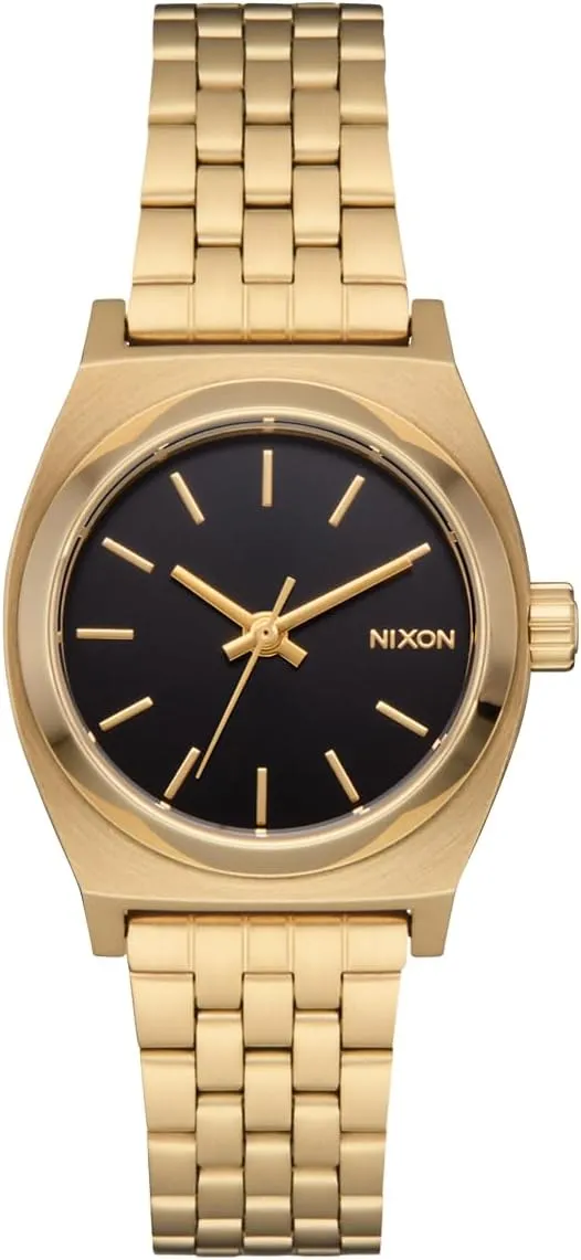 Classic Watch (26mm Watch Face, 12mm-14mm Custom refrigeration 5 Link Stainless Steel Band) NIXON Small Time Teller A399 - 100m Water Resistant Analog 