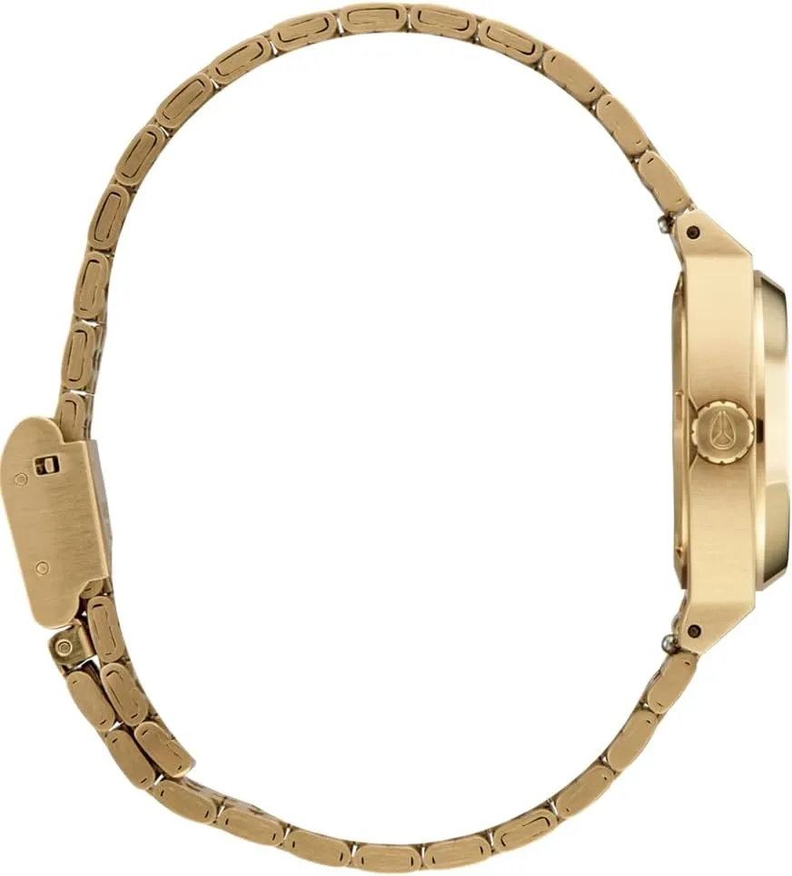 Classic Watch (26mm Watch Face, 12mm-14mm Custom refrigeration 5 Link Stainless Steel Band) NIXON Small Time Teller A399 - 100m Water Resistant Analog 