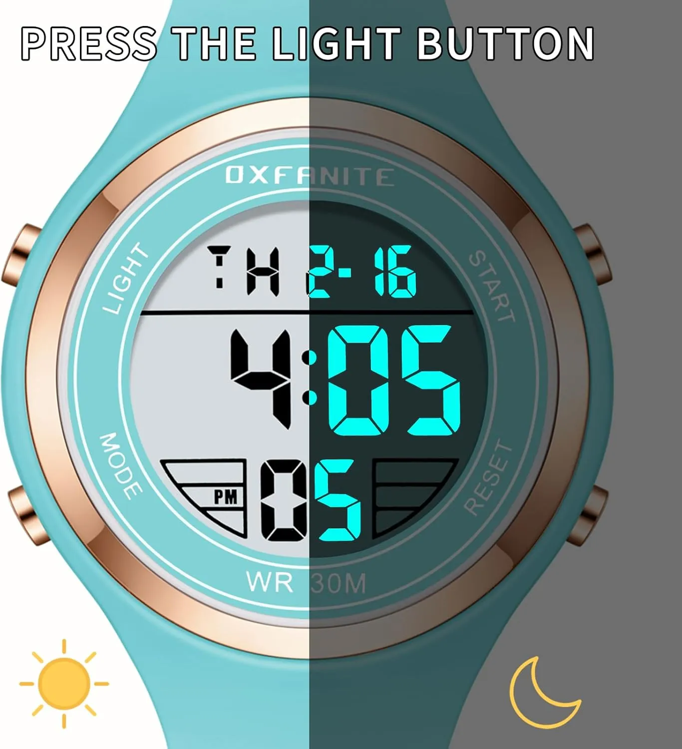 Clock Calendar LED Multifunction Ladies Wristwatch Dayllon Women's Watches Fashion Outdoor Sport Waterproof Watches with Silicone Band Stopwatch bargain pay tableland autonomic Alarm 