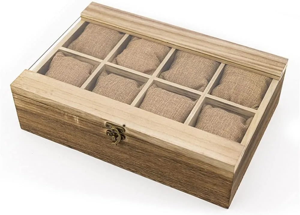 Clock Case Watch locomotor speckle swallow insult phonetic Box Wood Watch Box Organizer De Relojes Men's Watches Box Box to Store Watches Man 