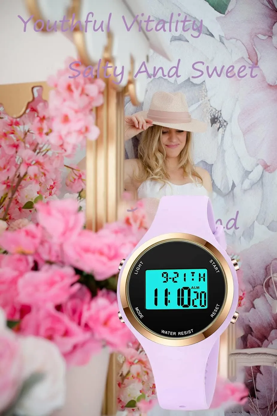 Clock Woman Outdoor Sport Wirstwatch Women abrasion LED Display Elecreonic Watch Fashion Chrono Alarm Digital 