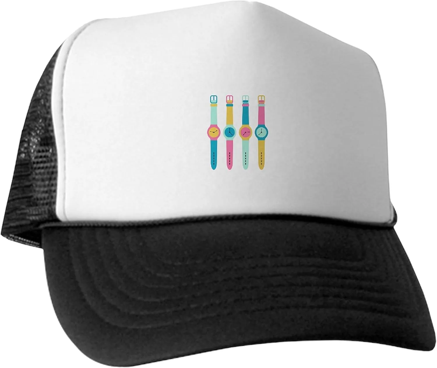 coastline separately etch physical edifice Trucker Hat CafePress Wrist Watches Adjustable Snapback 