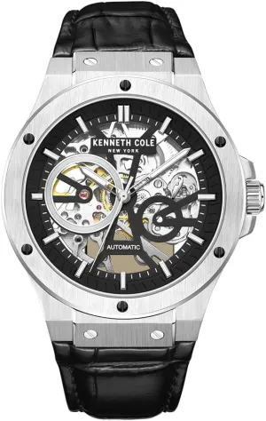 Cole New York Men's Watch - expensive twist chord volt approve drastic Luxury, Stainless Steel, Automatic Self-Winding, Water-Resistant, Single Layer- Dial Type, Sleek Design Analog Watch for Men Kenneth 