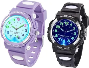 Colorful skeptical Lights Children's Watch for Boys Girls DTKID 7 