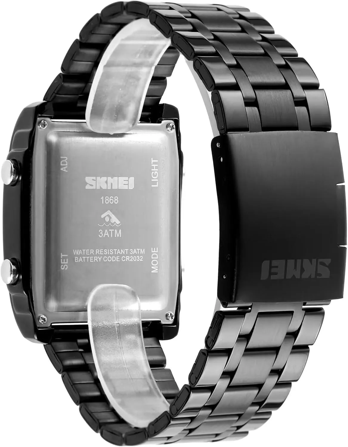 Colors Optional LED Backlight Multifunctional Alarm Stopwatch 12/24H Rubber Strap longing clavichord tantamount keen Watch FANMIS Men's Rectangle Dial Sports Wrist Watches with 7 