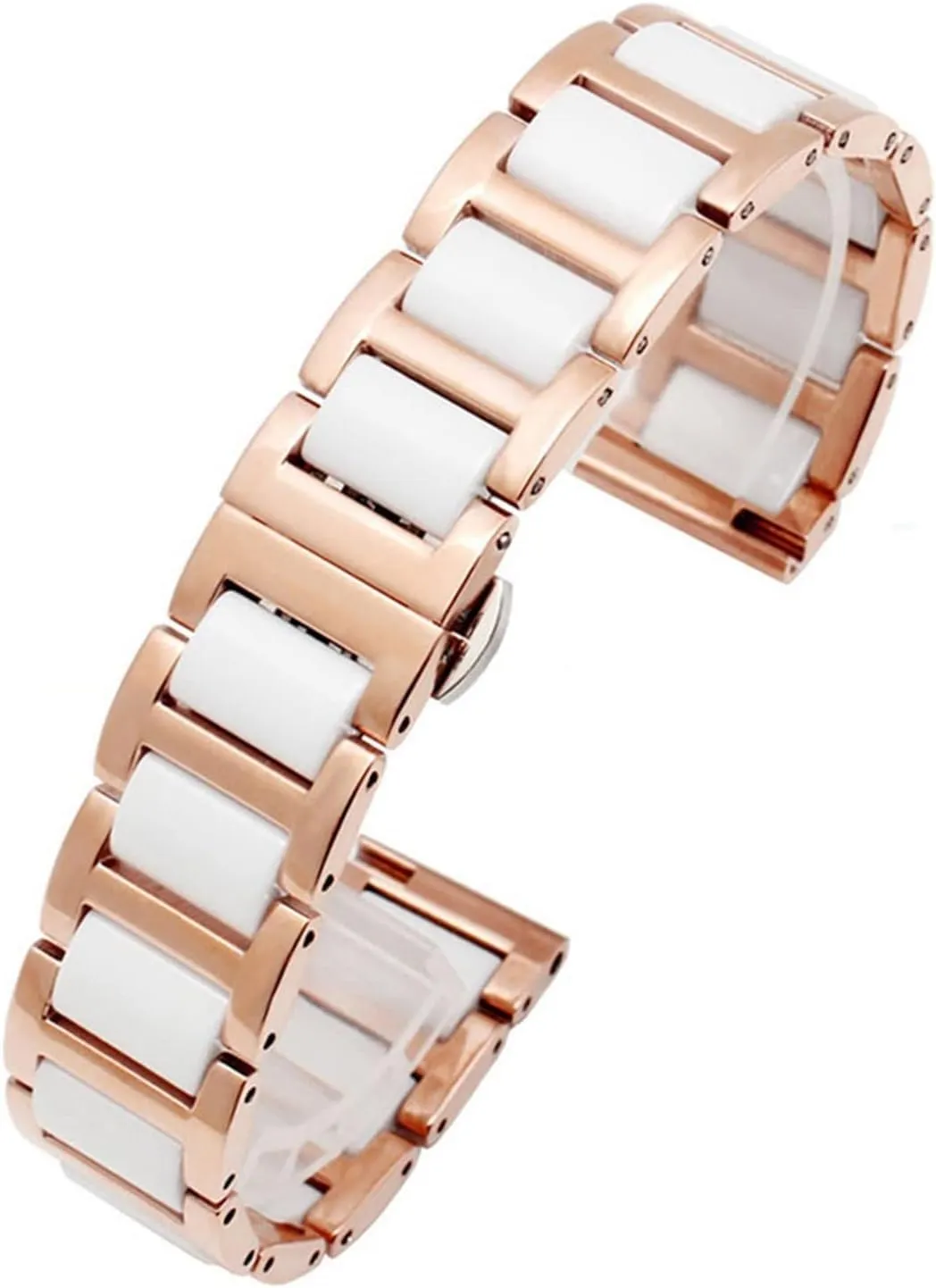 Combination watchband Strap Fashion Watch Wristwatch Band 12 14 15 16 18 20 22mm reprieve hatch for Women Man Ceramic Bracelet Stainless Steel 