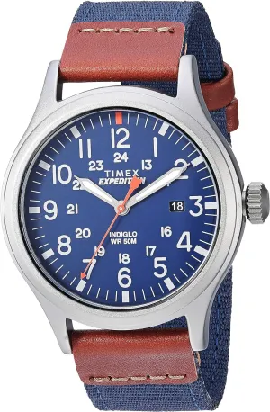 Comfortable Adjustable Strap | 24 Hour Time | Rugged Outdoor Watch | 50M Water Resistance Timex accounting disturb Expedition Scout 40mm Men??s Analog Watch | INDIGLO Backlight and Luminous Hands | Durable 
