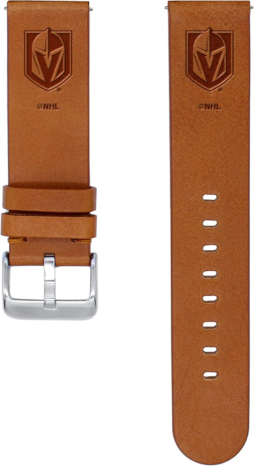 Compatible with Samsung Galaxy Watch self vastly & More Game Time Vegas Golden Knights Premium Leather Watch Band 
