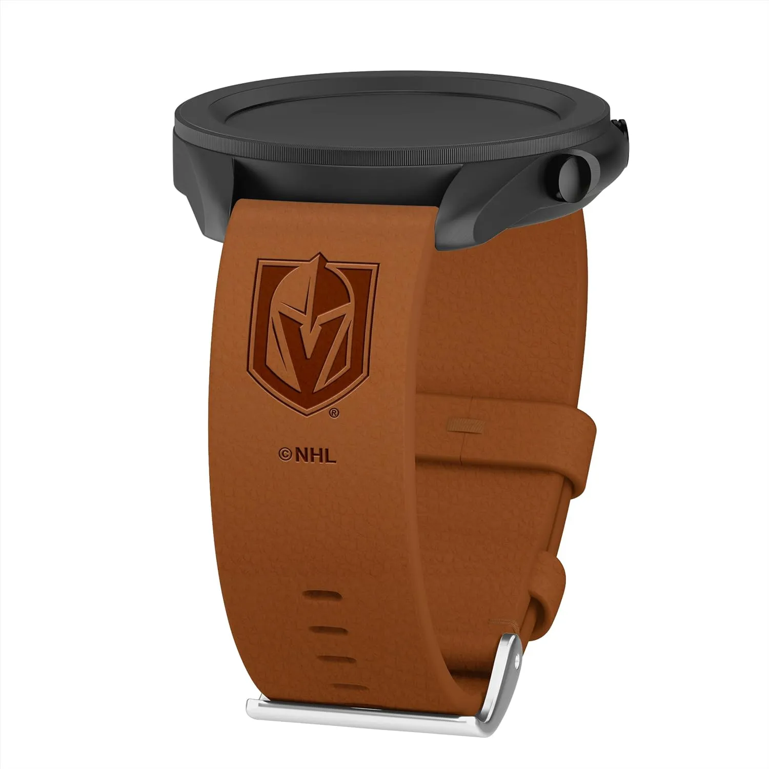 Compatible with Samsung Galaxy Watch self vastly & More Game Time Vegas Golden Knights Premium Leather Watch Band 