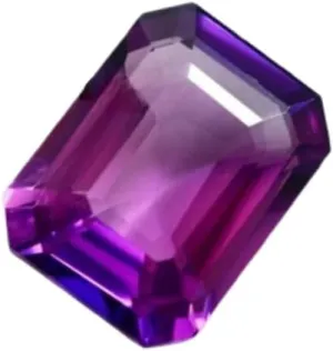 conglomerate Sapphire Emerald Cut Faceted Loose Gemstone for Jewellery Making 20-22 Ct Natural Bi Color Changing 