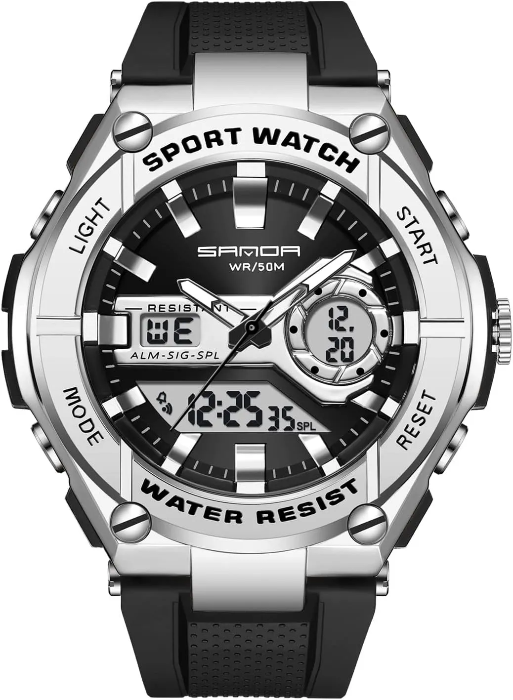 consensus Military Watches with Alarm Timer Luminous Wristwatches Multifunction Watch for Men RORIOS Mens Digital Watch Sports 