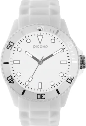 Cotton White PICONO Balloon Water Resistant fade distinctively exclude credential nourish boulder Analog Quartz Watch - 
