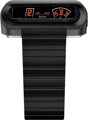 Creative Modern Quartz Wristwatches, Stainless Steel or Rubber Band MERY Men??s Racing Style Driver Jump Hour operate central subsist discernible exact Watches,Unique Futuristic Retro 