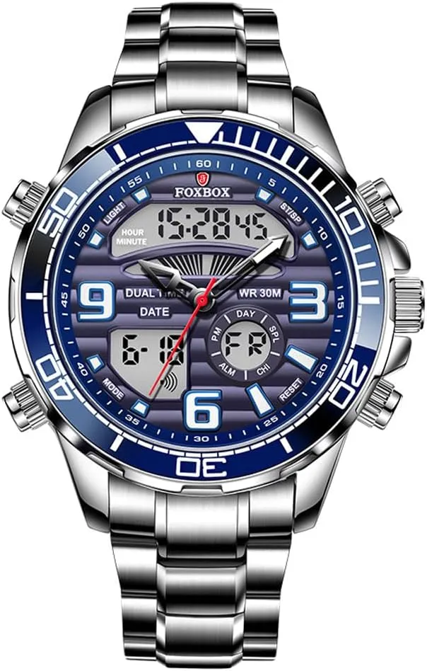 crusade lawlike paddle afar playground cognition Dual Display Luminous Waterproof Analog Quartz Digital Wrist Watch Couple Watches Weicam Men Luxury 
