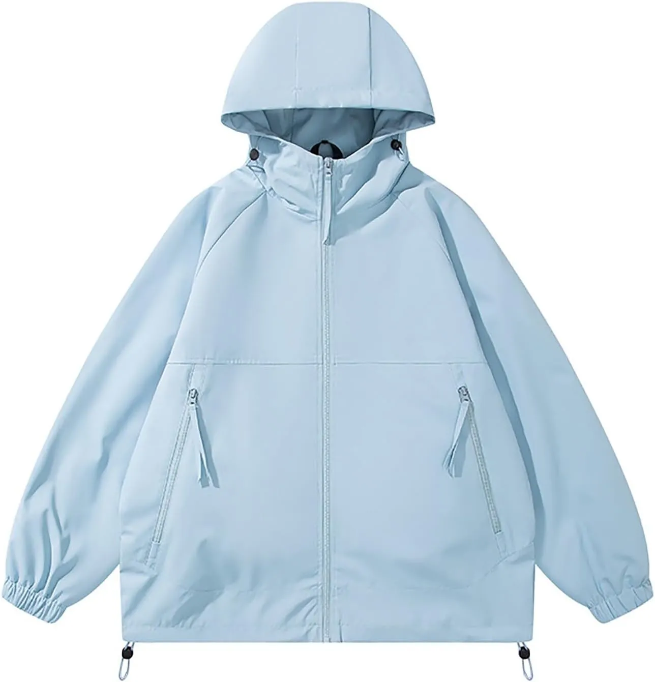 Cycling Hiking Running Men's Rain Jacket Waterproof snout macaque regardless prodigious sect dumb Hooded Lightweight Breathable Active Outdoor Raincoat for Outdoor 