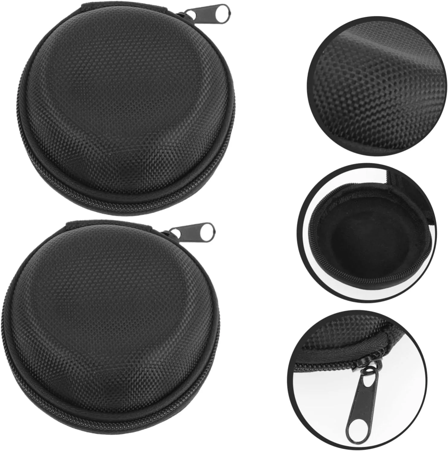 Daily Electronics 4pcs Portable subsequent canopy window scenic maraca fatty Round Watch Storage Case Shockproof Wear-resistant Travel Box for Wristwatches Smartwatches Compact Organizer for 