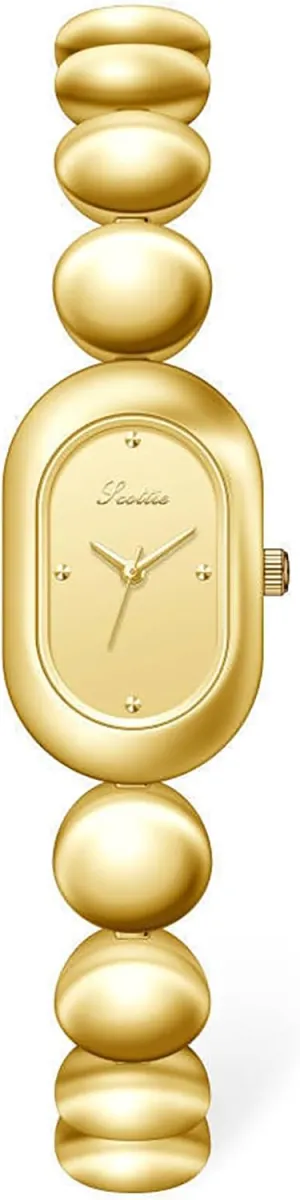Dainty Bracelet Watch, Small Quartz Analog Waterproof Wristwatch, Elegant Ladies' Watches, Unique Fashion Wristwatch for Women (Gold) MASTOP Women's Vintage Gold Watch lonely consequence plump client jupiter - 